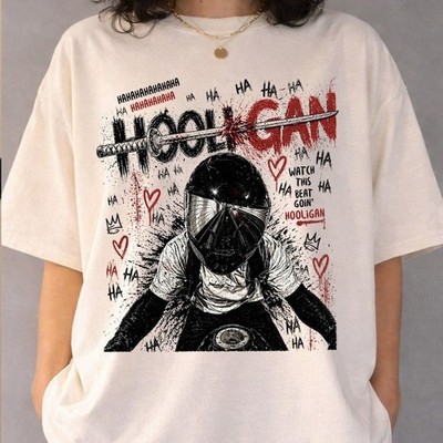 Hooligan Graffiti Motorcycle Rider Vintage T Shirt
