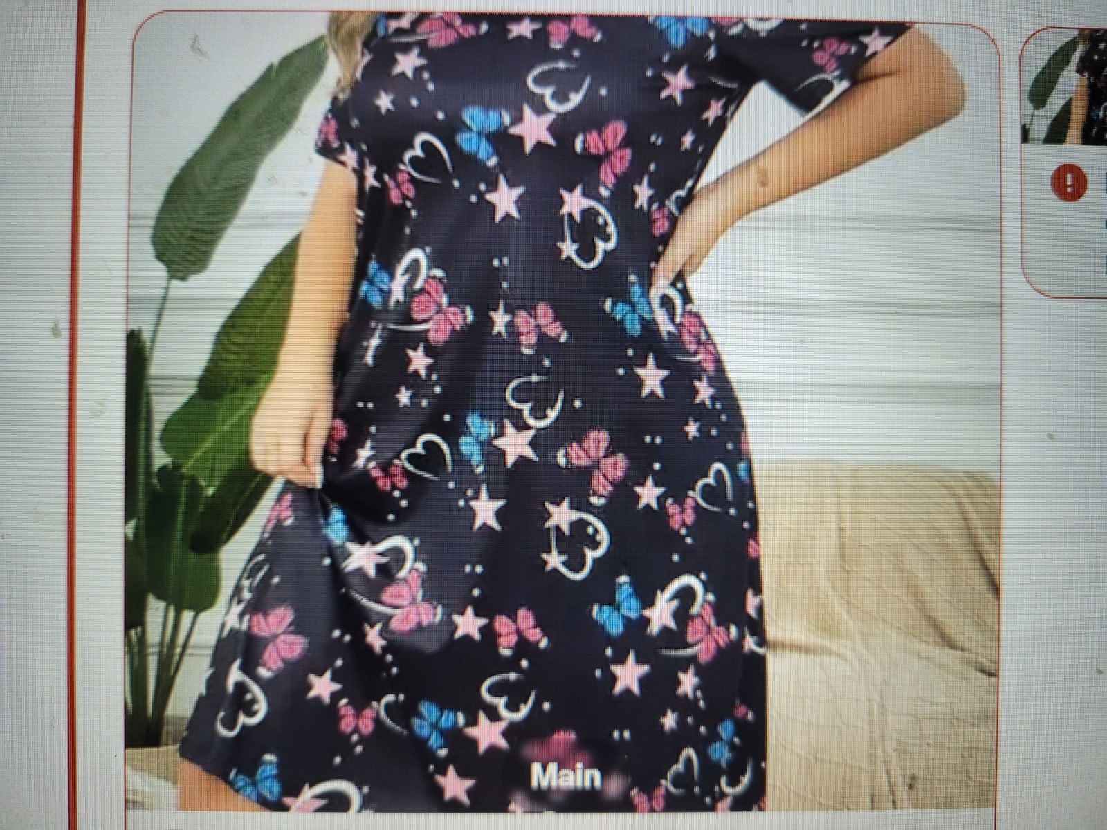 Chic Butterfly Beauty Print Nightgown Sleepwear Sz 4X~nifp
