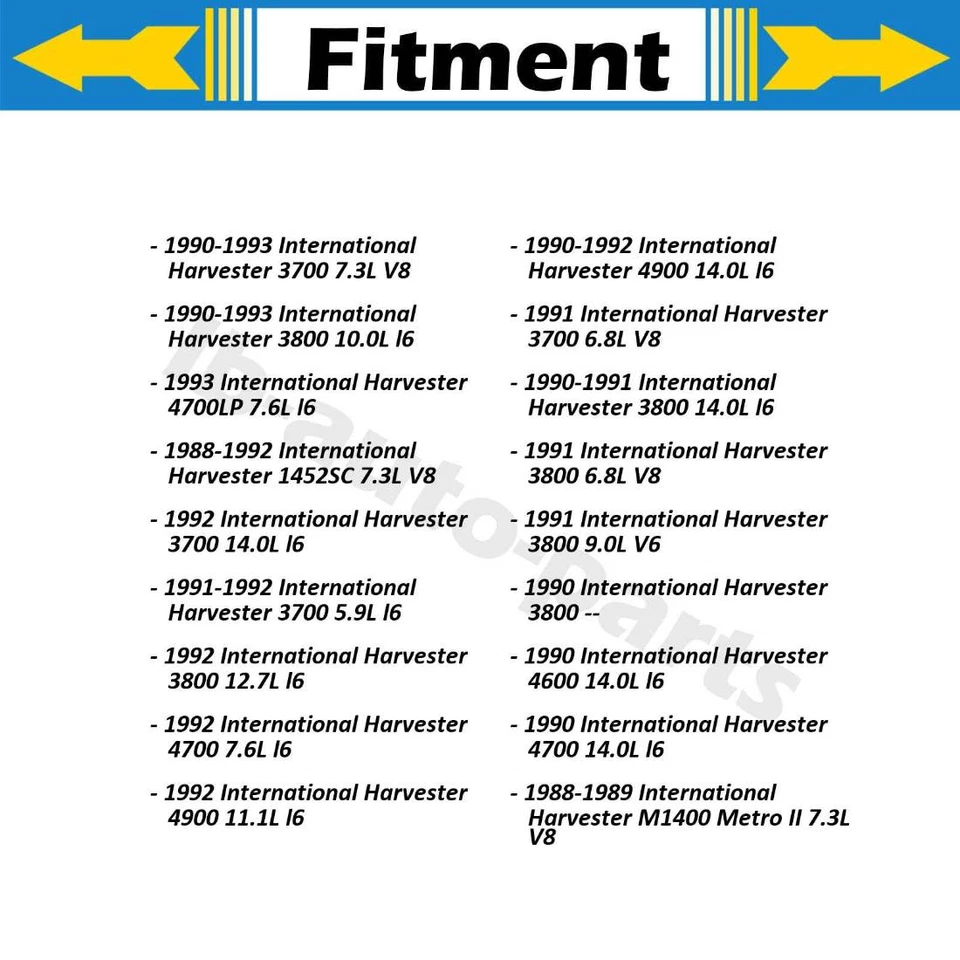 Linha de mangueira de freio Sunsong dianteira 2x para 1993 International Harvester 3600 7,6L - Imagem 4 de 4