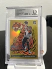 2021 Donruss Optic Gold Downtown! Joe Burrow Bengals 2/10 Beckett 8.5