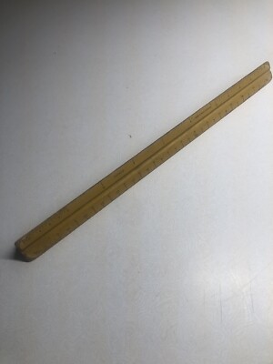 Vintage Alvin No. 210 X - Pearwood Triangular Ruler - Made in West ...