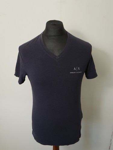 Armani Exchange T-Shirt Herren Gr. Small V-Ausschnitt Kurzarm 100% Baumwolle (T403) - Bild 1 von 8