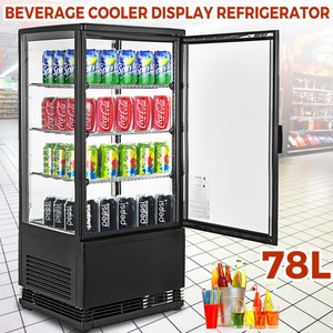 Commercial Beverage Refrigerator 78l Countertop Display Cooler