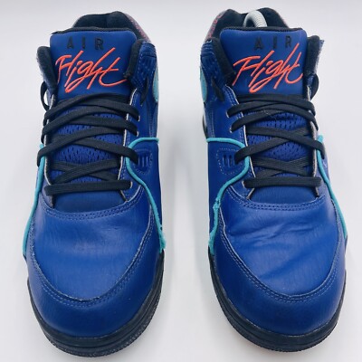 Nike Air Flight 89 Court Sneakers Mens Size 9 Regency Purple Aqua