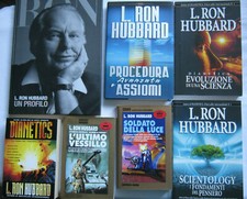 LOTTO 7 LIBRI RON HUBBARD SCIENTOLOGY UN PROFILO DIANETICS FANTASCIENZA COSMO