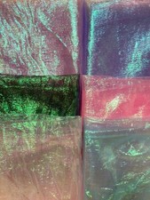 Iridescent Organza Fabric 54" Sold by the Yard Color Variations