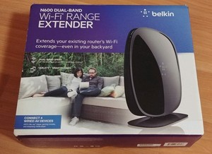 Details About Belkin N600 Wifi Dual Band Wi Fi Range Extender Used In Original Box