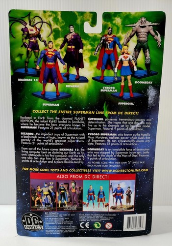 DC Direct Superman Bizarro Fully Poseable Action Figure 2003 NIB - Picture 3 of 3