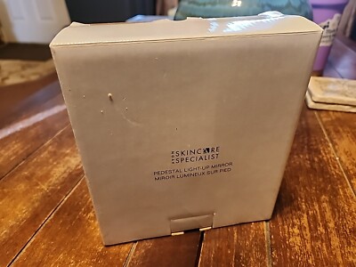 Light-Up Make-Up Mirror Pedestal Tilt NIB 2X Mag. Portable Vintage Avon 2006