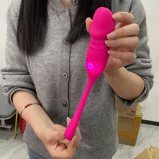 Thrusting Vibrator Rotating Egg Bullet Clit G-Spot Dildo Massager Women Sex Toys