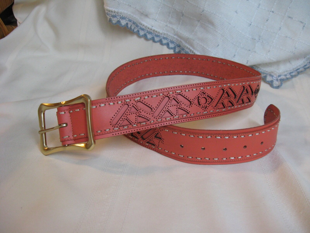 Geometric Patterned Women\'s Belt Ariat Ladies Belt 1 1/2 Hand Tooled Painted Southwest Multi  main image 2