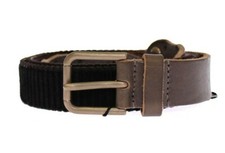 DOLCE & GABBANA Brown Leather Logo Belt Cintura Gürtel s. 95cm / 38in RRP $440