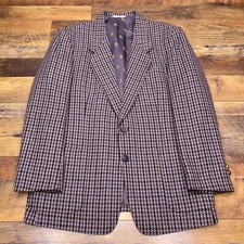 Pierre Balmain Sport Coat Large Tweed Plaid Blazer