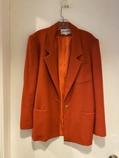 Vintage Lined Blazer by Images in Burnt Orange Sz 10