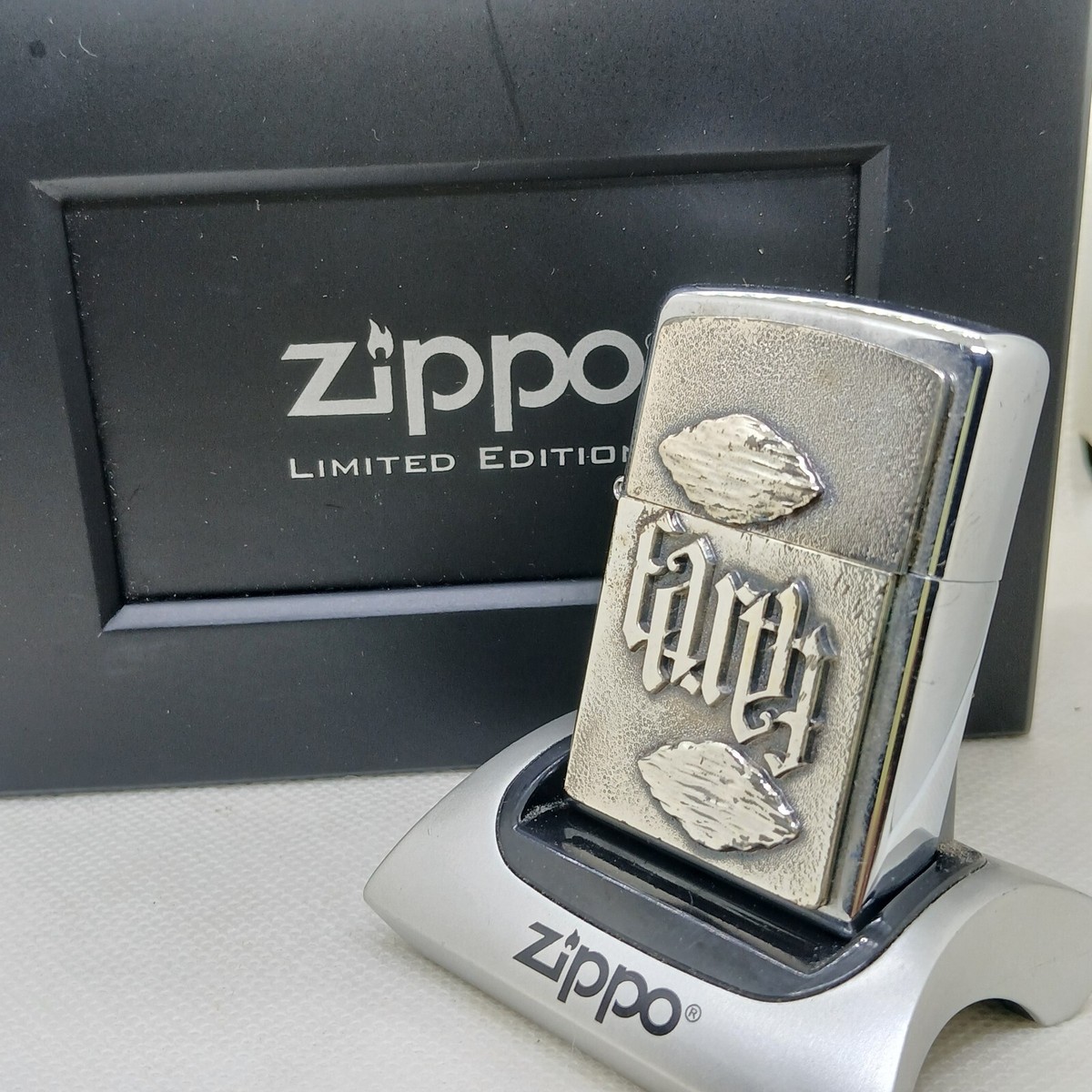 ZIPPO LIMITED EDITION PEWTER EMBLEM 0210/1000 EARTH 2005 | eBay