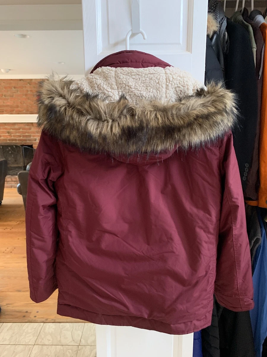 Hollister California The Coastal Trail Parka Men s Large with Faux