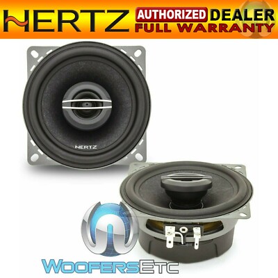 HERTZ CX100 4'' CENTO AUDIO 120W 2-WAY TETOLON TWEETERS CAR COAXIAL SPEAKERS NEW