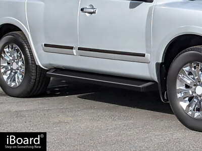 Premium 6'' Black iBoard Side Steps Fit 04-16 Nissan Armada
