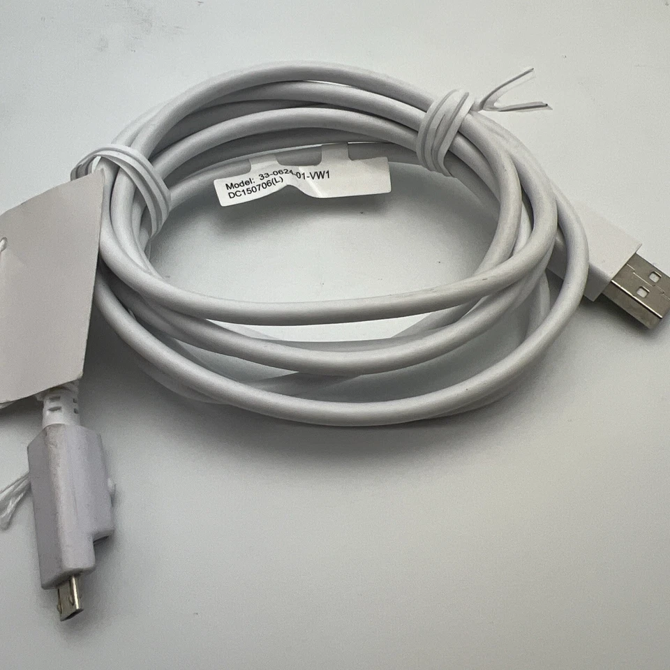 NEW Verizon 6FT White Charge Data Sync micro-USB Cable w/LED for Samsung LG HTC - Image 4 of 4