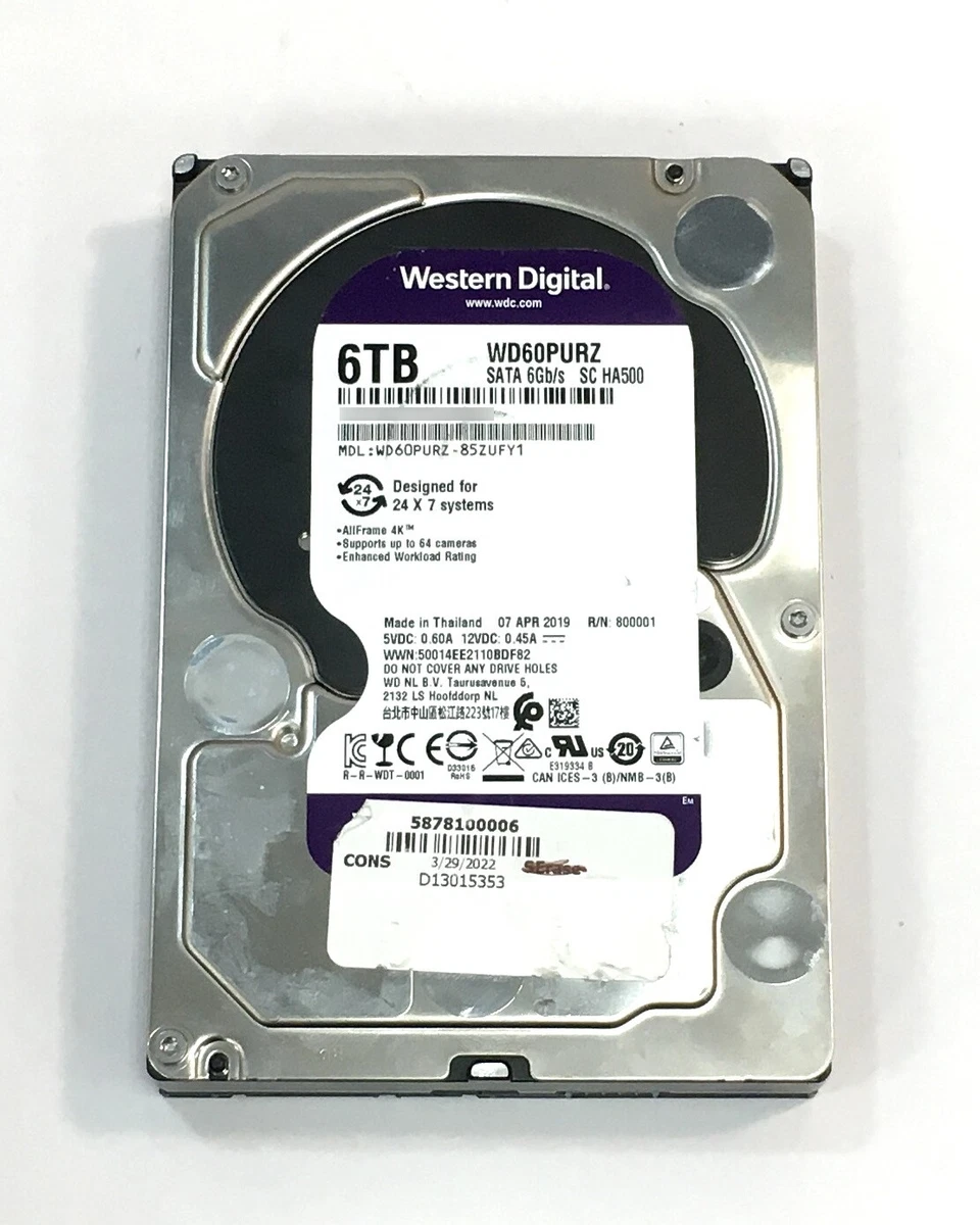 Western Digital 6TB WD Purple 3.5