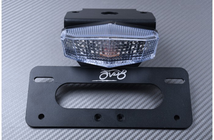 Feu Stop LED Clair et Support de Plaque Étanche KAWASAKI D-TRACKER 125 - 4
