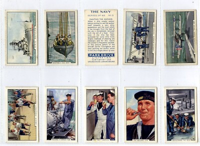 Kompletter Satz, Gallaher, The Navy, Park Drive 1937 G-VG (GD2645) 48/48