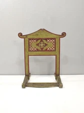 Indonesian Teak Colorful Gong Stand