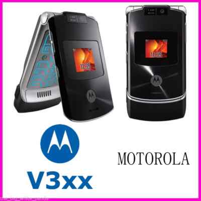 Original Motorola Razr v3xx Flip Cellphone Bluetooth Mobile Phone