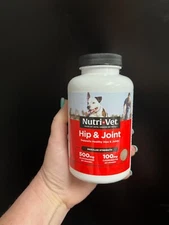 Nutri-Vet Regular Strength Hip and Joint Chewable Tablets for Dogs - 120 Count