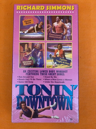 Richard Simmons Dance Your Pants Off and Tonin’ Downtown Sealed VHS Lot & More! - Picture 10 of 11