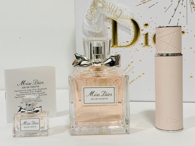 Miss Dior By Dior Women Perfume Gift Set Edt Spray 3.4 Oz + 0.34 + 0.17 Nib | Ebay