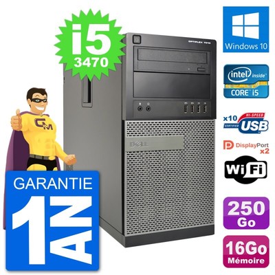 PC Tour Dell 7010 Intel Core I5-3470 RAM 16GB Festplatte 250GB Windows 10 Wifi