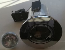 Flush Heat Forward Fire Rate GU5.3 Down lights Ceiling Spot light 12v 50w CHROME