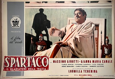 SPARTACO-Lobby card fotobusta originale-Girotti, Maria Canale,Tcherina-1953-
