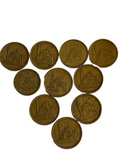 10 Ten Egyptian piasters Egypt Metallic Coin 1992 UNC COLLECTABLE Hobby 