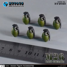 6pcs/weapon  ZYTOYS ZY2023 1/6 US Army M26 hand grenade Model F  Figure