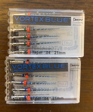 2 pk 21mm .04 Asst Vortex Blue Rotary Files Dentsply Tulsa Dental Root Canal 35