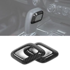 Carbon Fiber Inner Gear Shift Knob Head Decor Cover Trim For Ford F150 2015-2020
