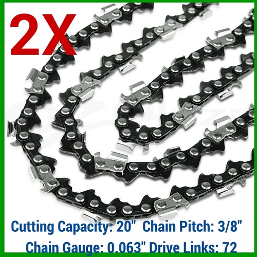 2X Chainsaw Chain 3/8 063 72DL For STIHL MS311 MS362 MS362C-M MS381 MS391 MS461 - Picture 1 of 3