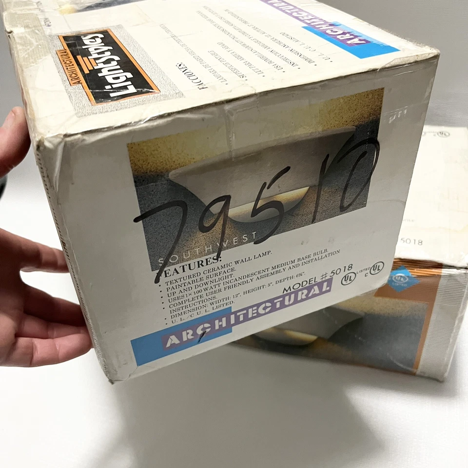 (2) Aplique exterior Lightstyles Southwest 5018 arriba y abajo accesorio de luz cableado Foto 4 de 4