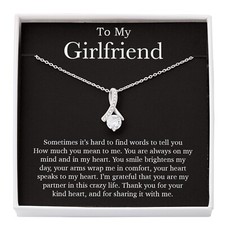 To My Girlfriend Necklace, Valentines Day Gift, Girlfriend Gifts, Birthday Gifts