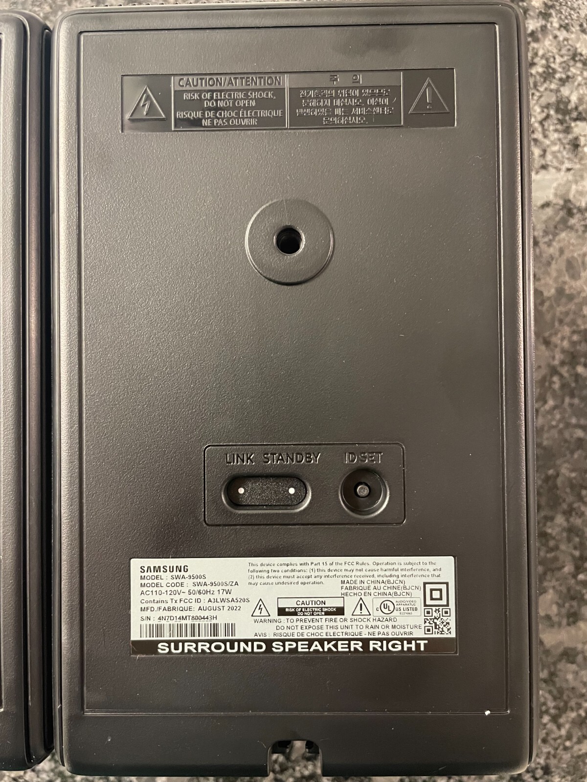 Samsung SWA9500S 4 Channel Rear Wireless Speaker Kit for Select