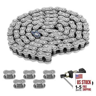  428H Motorcycle Chain with Chain Breaker, Heavy Duty 114 Links #428H chain