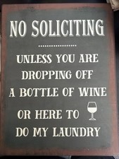 Funny No Soliciting Sign