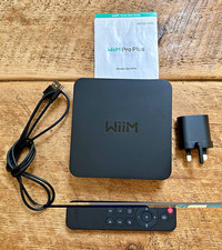 WiiM Pro Plus ASR003 Wi-Fi/Ethernet Audio Streamer Black RCA Optical Coax