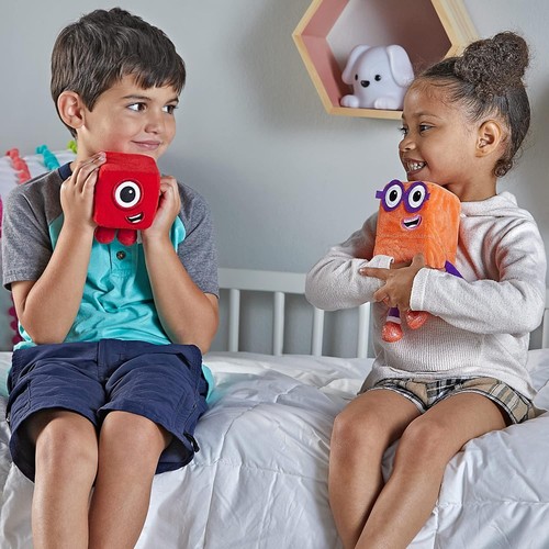 Hand2mind Numberblocks One and Two Playful Pals, Cartoon Plush Figure Toys, Kids - Picture 4 of 9
