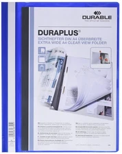 Durable DURAPLUS® Presentation Folder   Pack of 25 A4 Folders   Blue   Ideal for