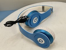 Beats by Dr. Dre Solo HD Wired On the Ear Headphones Light Blue Work Great Nice