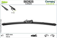 Valeo Wischblatt Scheibenwischer Canopy 583925 FüR Opel Corsa S07 X15 L08 L68 3