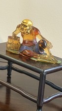 Chinese Reclining Gold And Painted Resin Budd...